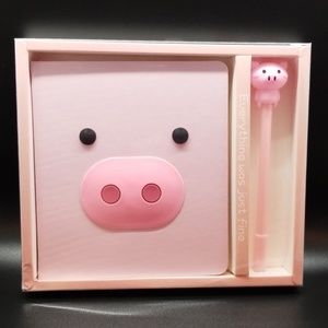 Pink Pig Notebook Set